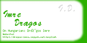 imre dragos business card